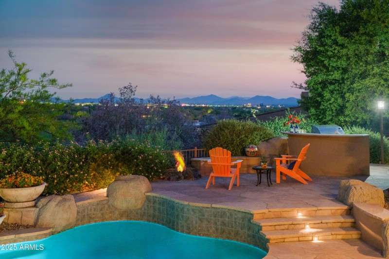 City Lights and AZ Mountains