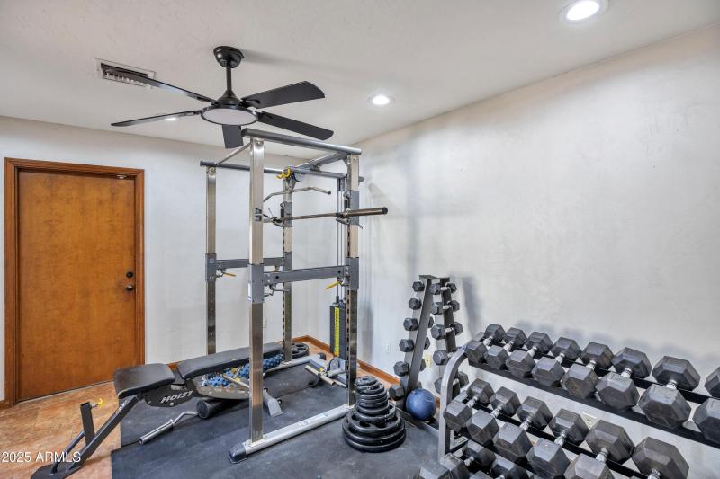 Bonus room off garage