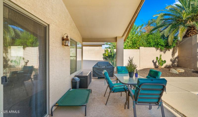 Private patio and pool