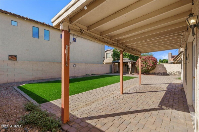 26-Back patio and yard