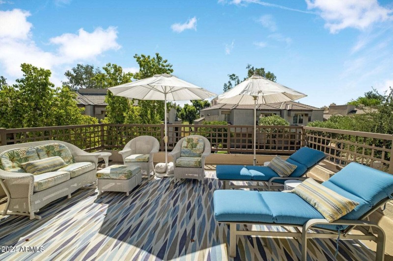 Large Patio off 2nd Master Bedroom