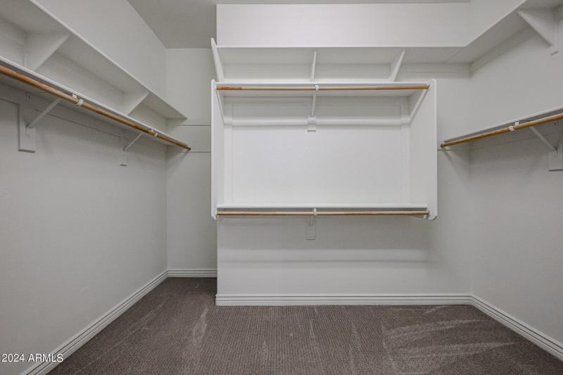 Primary walk in closet