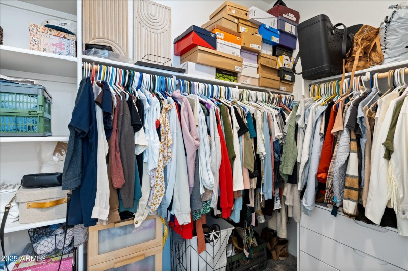 Primary His and Hers Closet