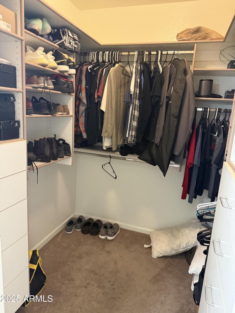 Upstairs closet