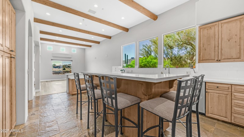 Breakfast bar kitchen