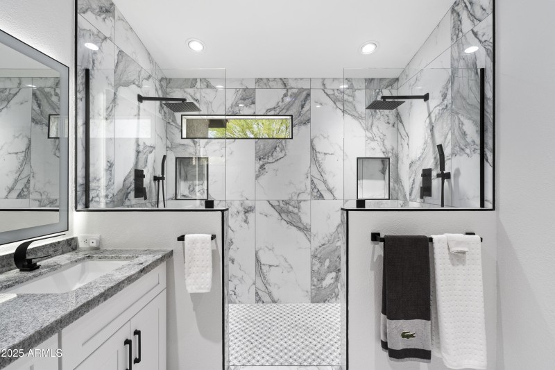 Oversized Dual Sided Shower!!