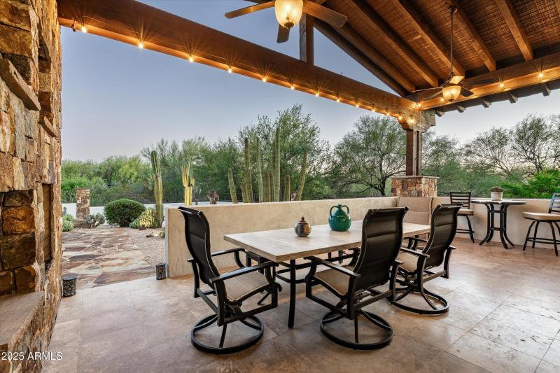 evening outdoor dining