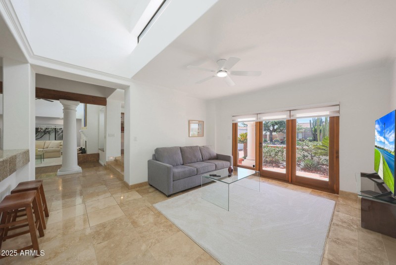 Doors to access the back yard