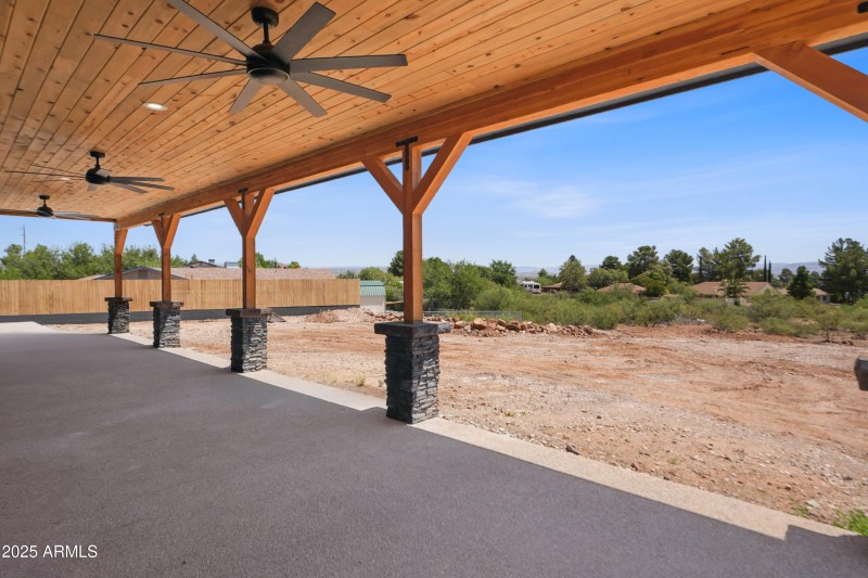 Back Patio Looking Toward Back Yard