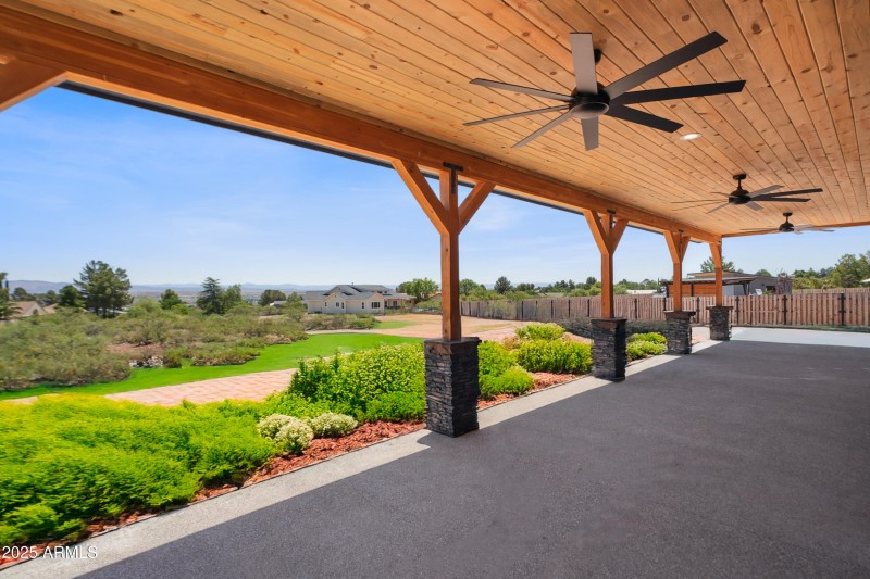 Back Patio with Landscaping Inspiration