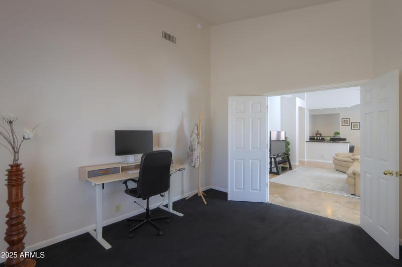 Den with Double Doors