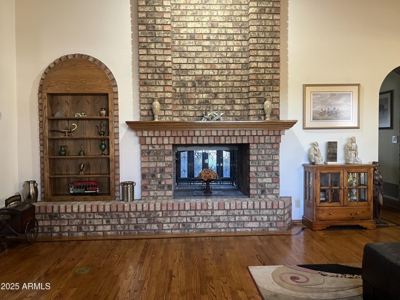 1st Ave Living Room Fireplace
