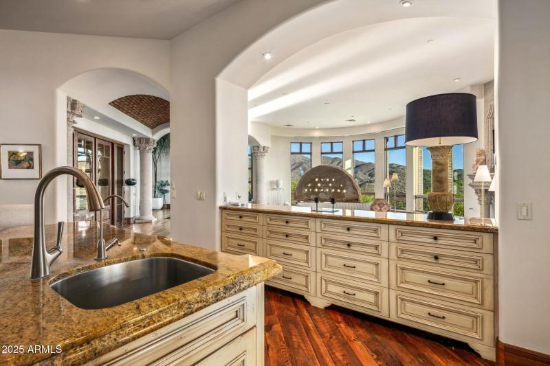 View from Kitchen into Living Room