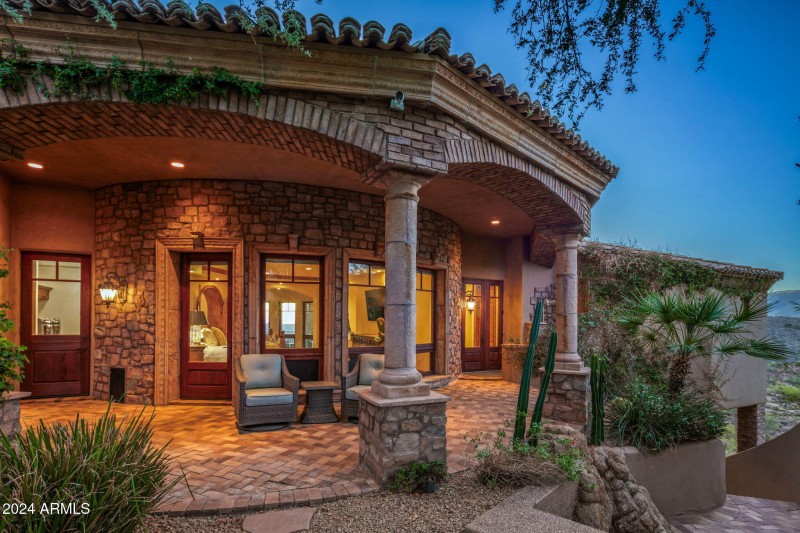 Multiple Level Patio Seating Area