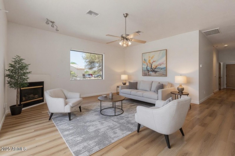 Virtually Staged Family Room