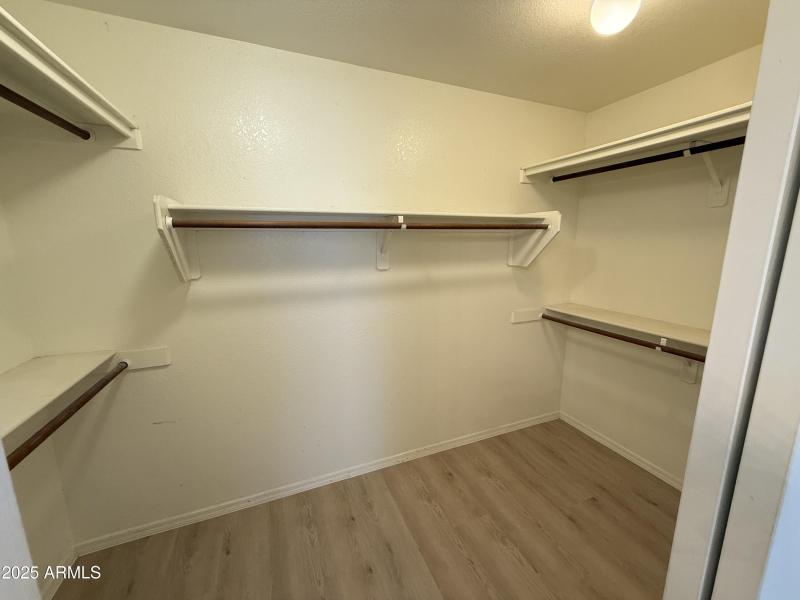 Primary walk-in closet