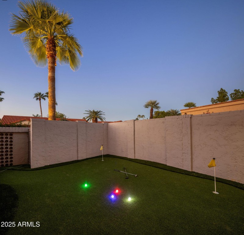 Twilight putting green 1