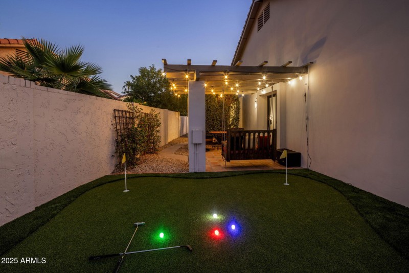 Twilight putting green 2