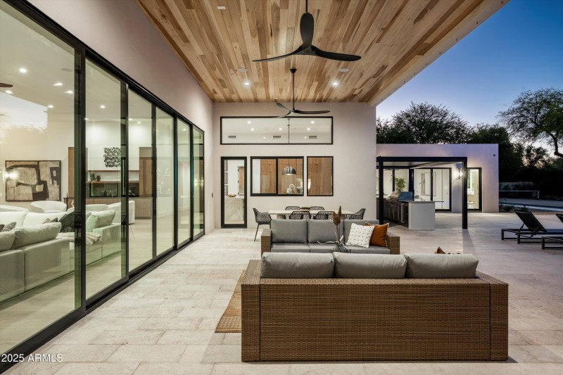 Backyard Covered Patio to BBQ Pergola