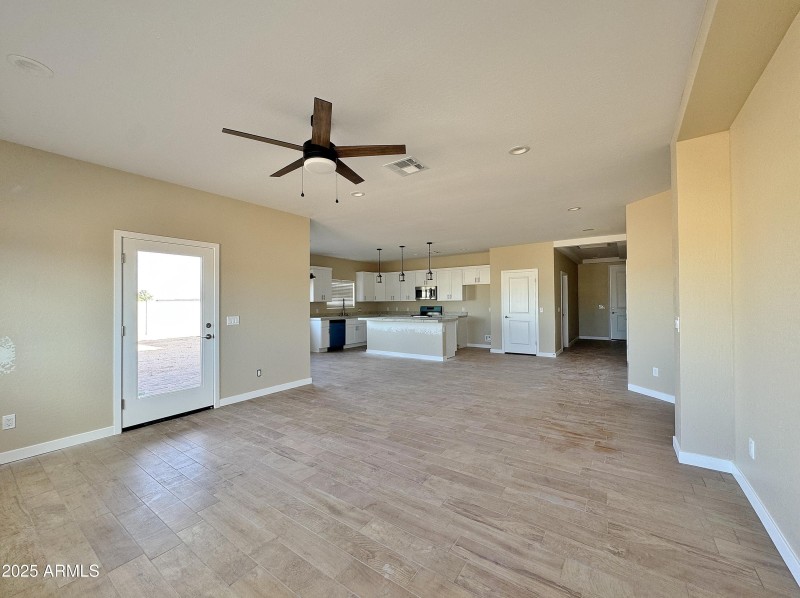 Great room looking towards kitchen