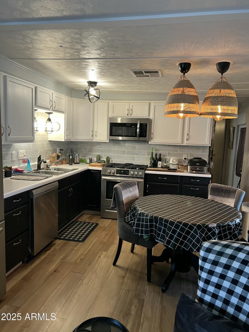 kitchen and dining room