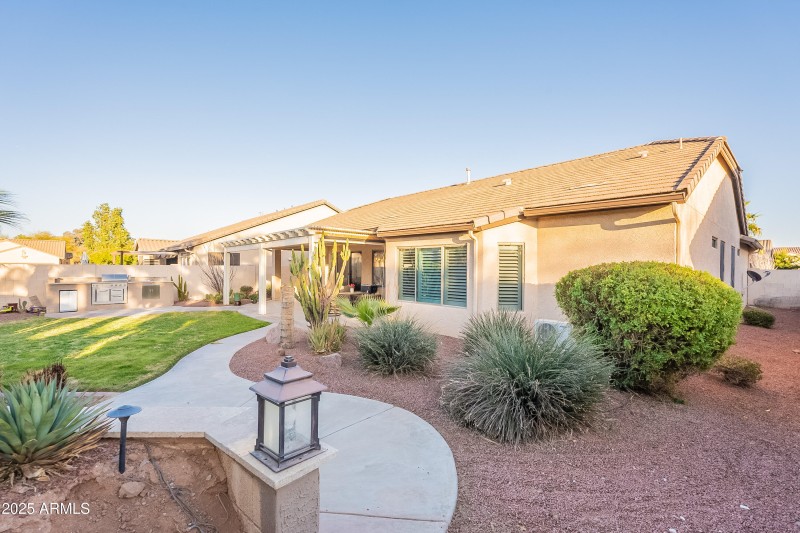 Plenty of backyard space