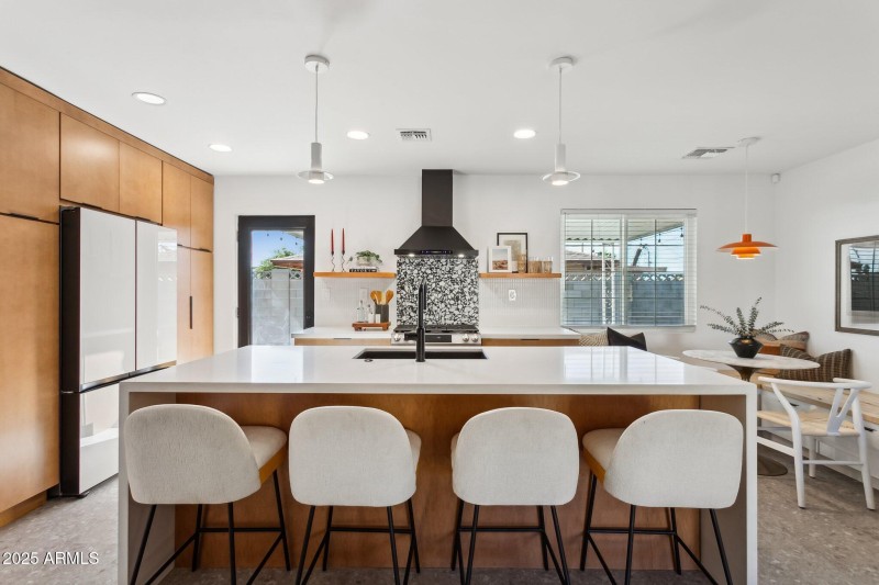 Custom kitchen with high-end finishes
