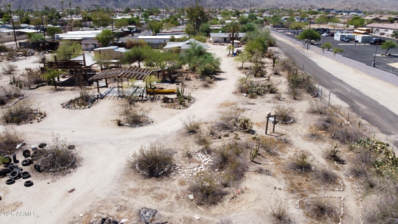 Aerial of lot and 2nd Street