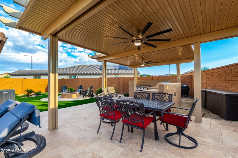 Covered outdoor dining