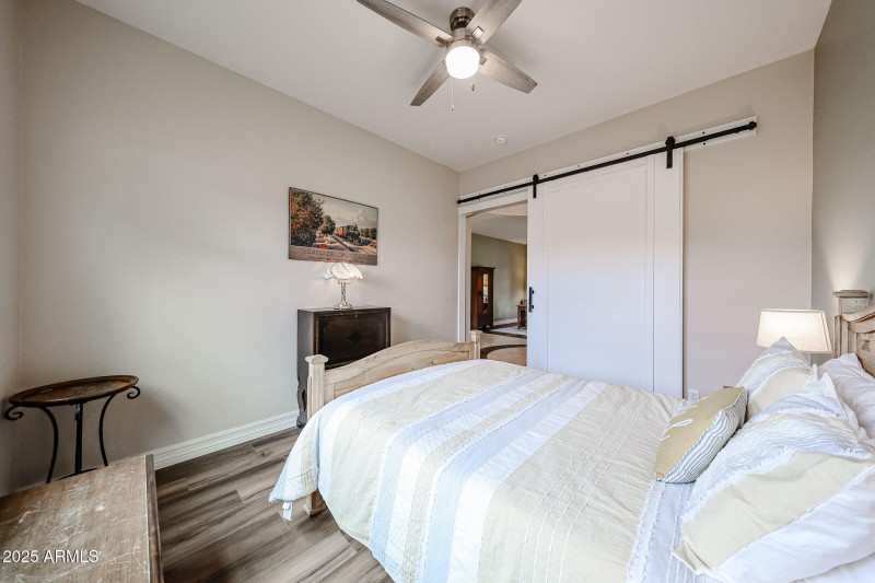 Bedroom 4 with Barn Door