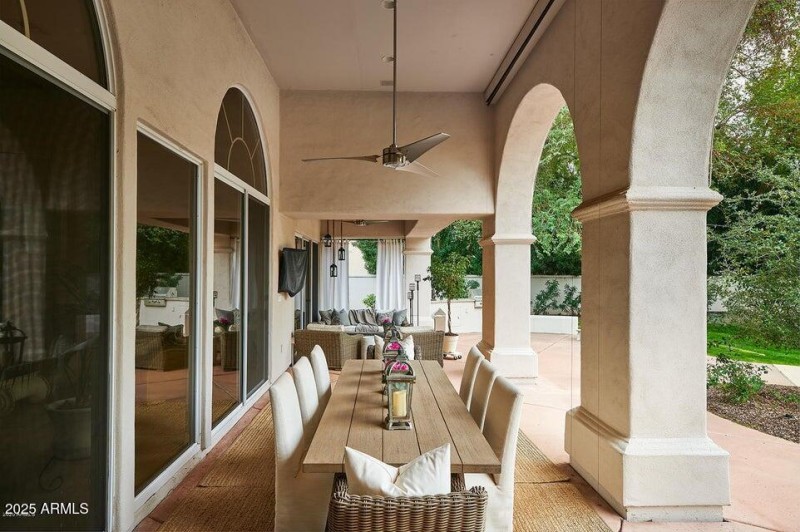 Covered patio