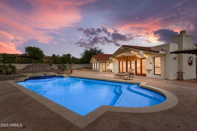 Gorgeous back yard evenings