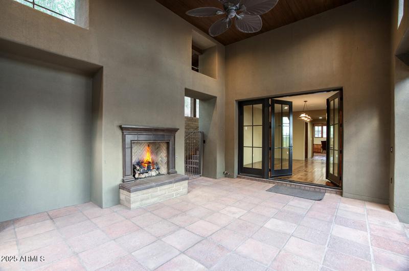 Patio Fireplace & Guest House