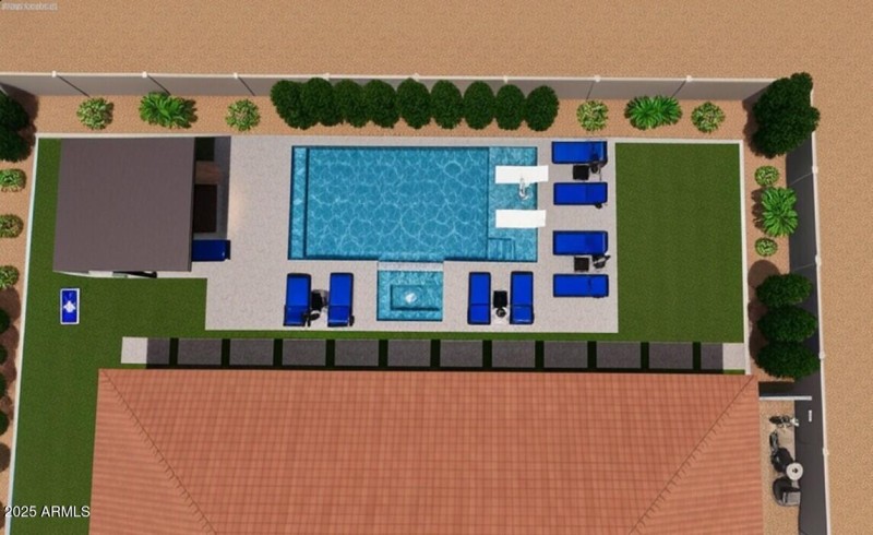 Del Cristal Backyard Overhead