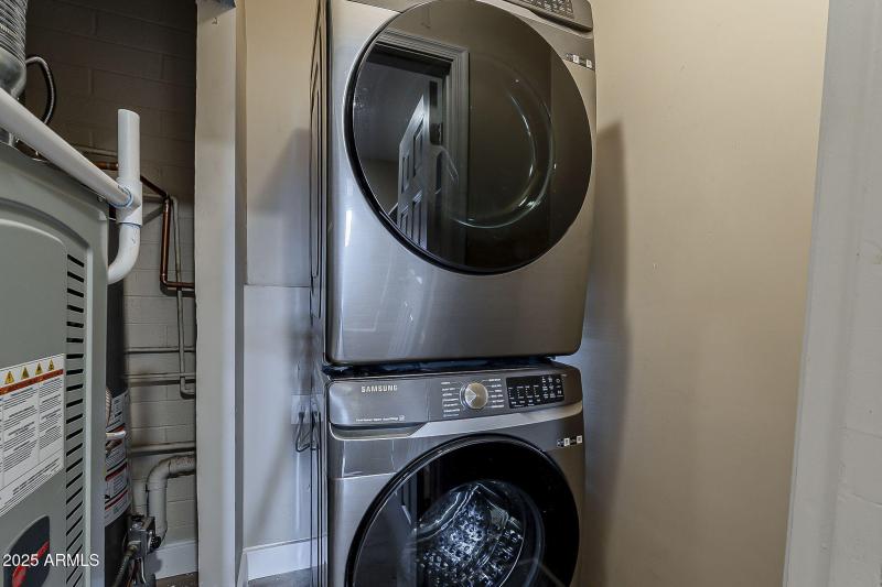 Stacked Washer and Dryer Included
