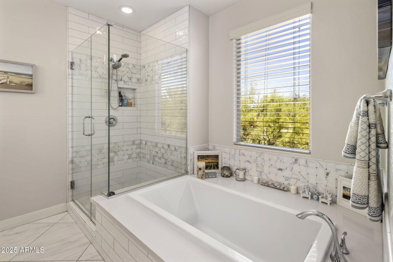 Separate Shower & Tub