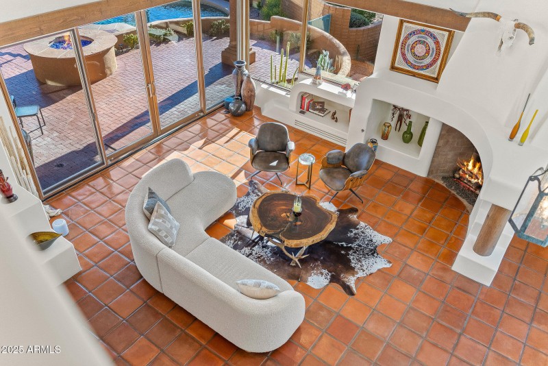 Gorgeous Living Room and Fireplace