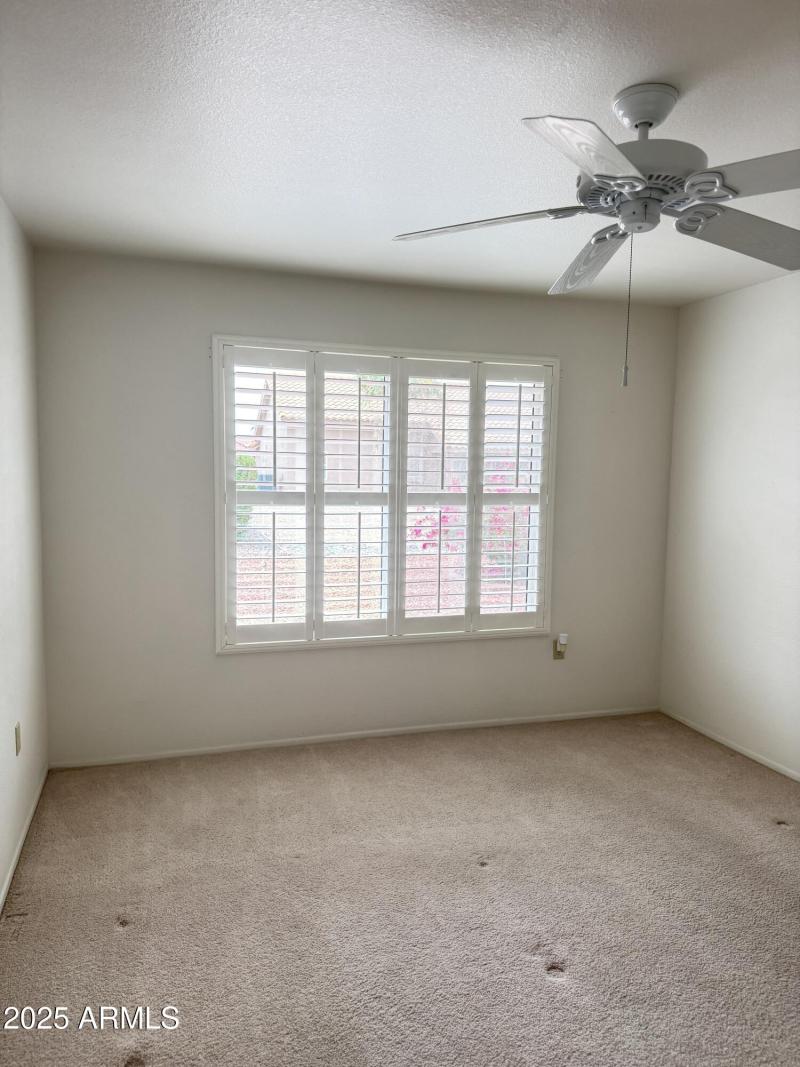 Second bedroom with shutters