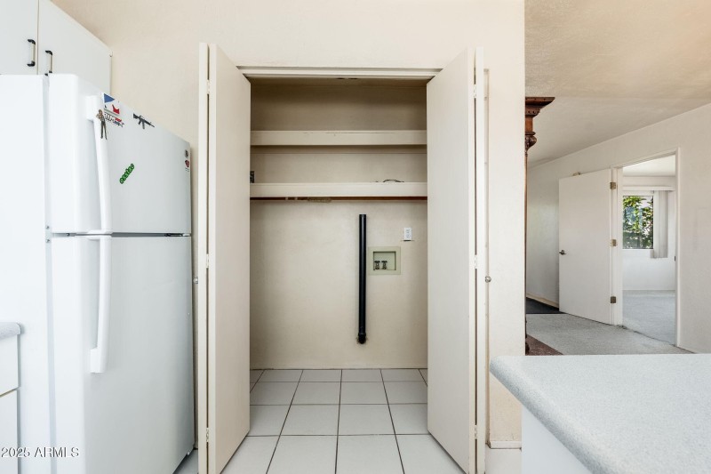 Water Heater and W/D closet