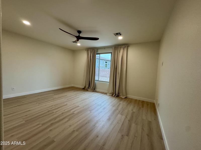 Primary bedroom (split floor plan)