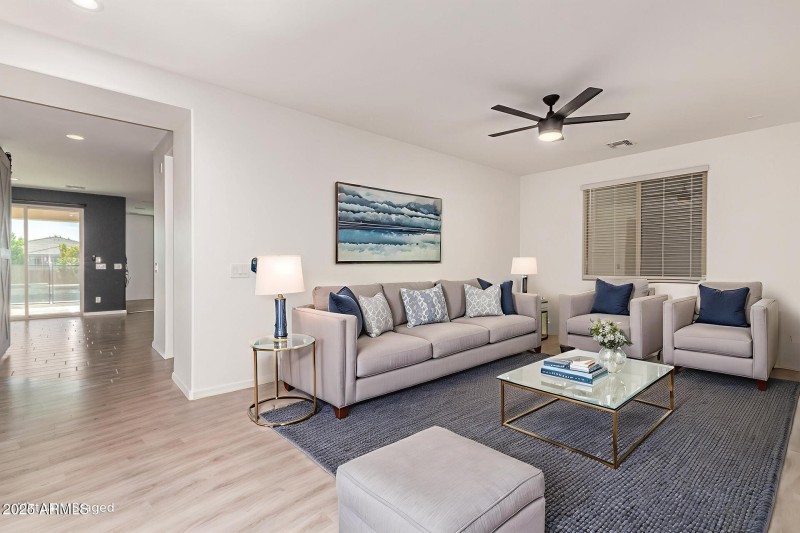 Virtually Staged Living Room