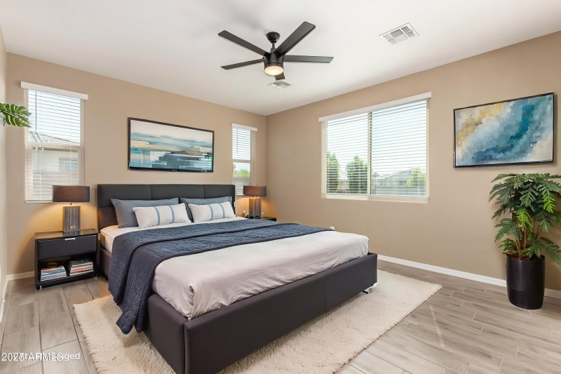 Virtually Staged primary bedroom