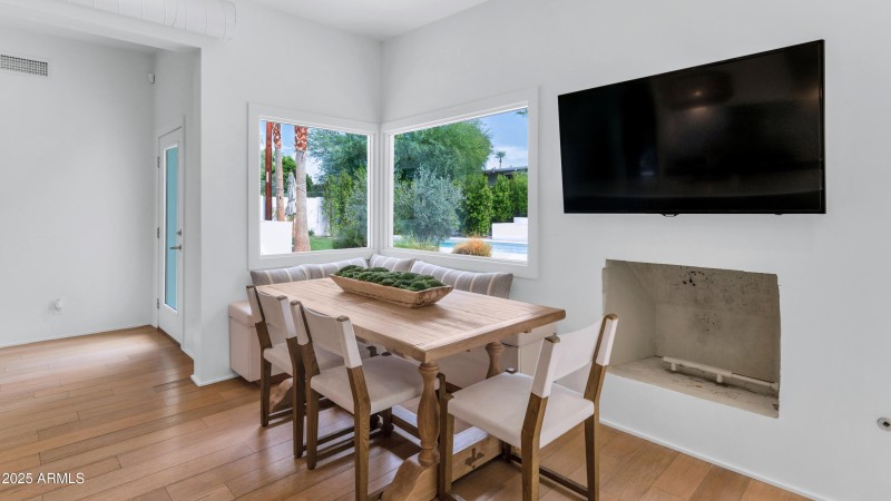 Banquet Seating in Kitchen