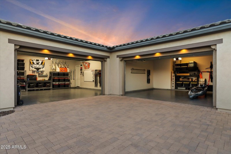 four car upgraded garages