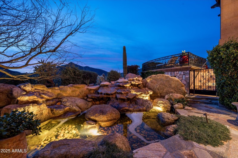 Evening Zen Waterfall