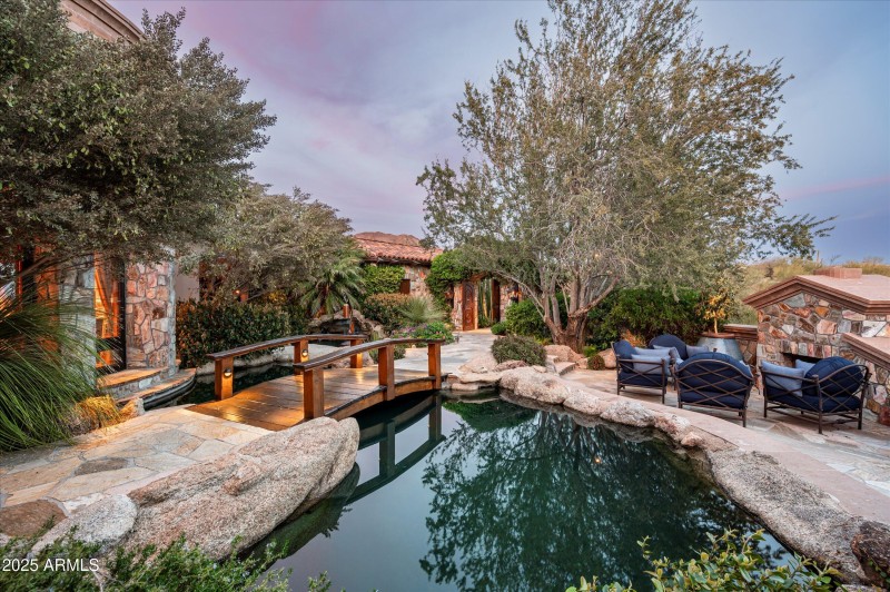 Koi Ponds and Bridge