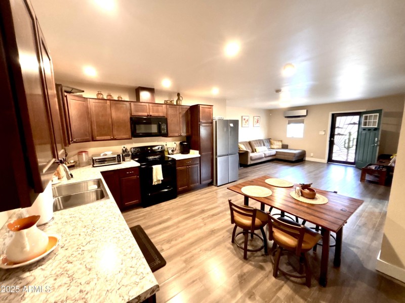 311 W Solana Ave Kitchen and living area
