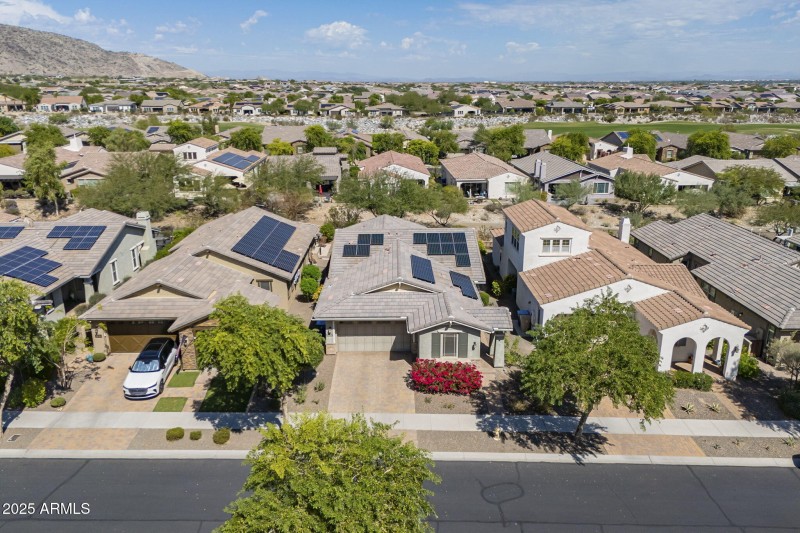 Aerial Front View of Home
