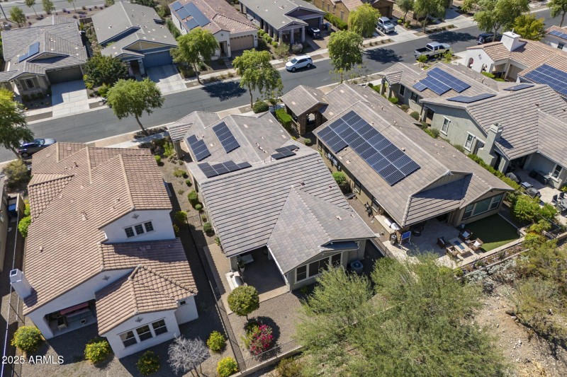 Aerial View of Back of Home