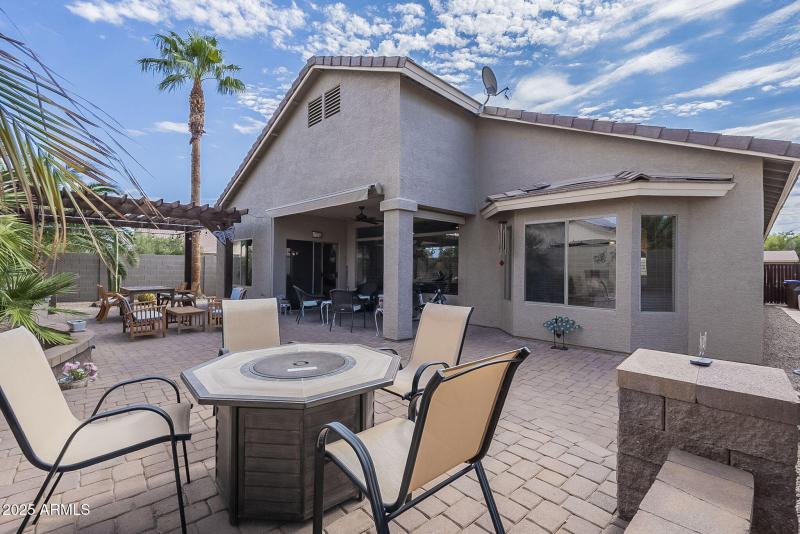 Sundeck to patio view